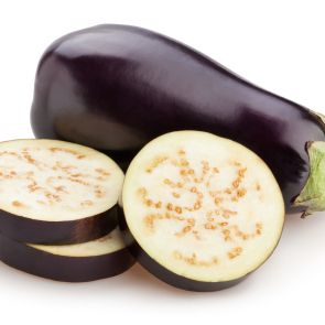 Sliced,Eggplant,Isolated