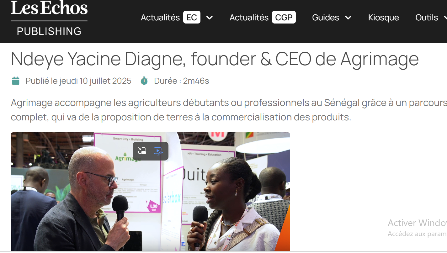 Ndeye Yacine Diagne Founder CEO de Agrimage